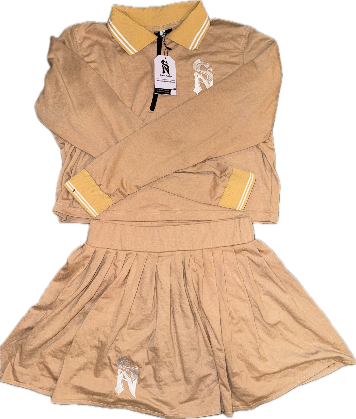 Stack Nation Top and Skater Skirt Set