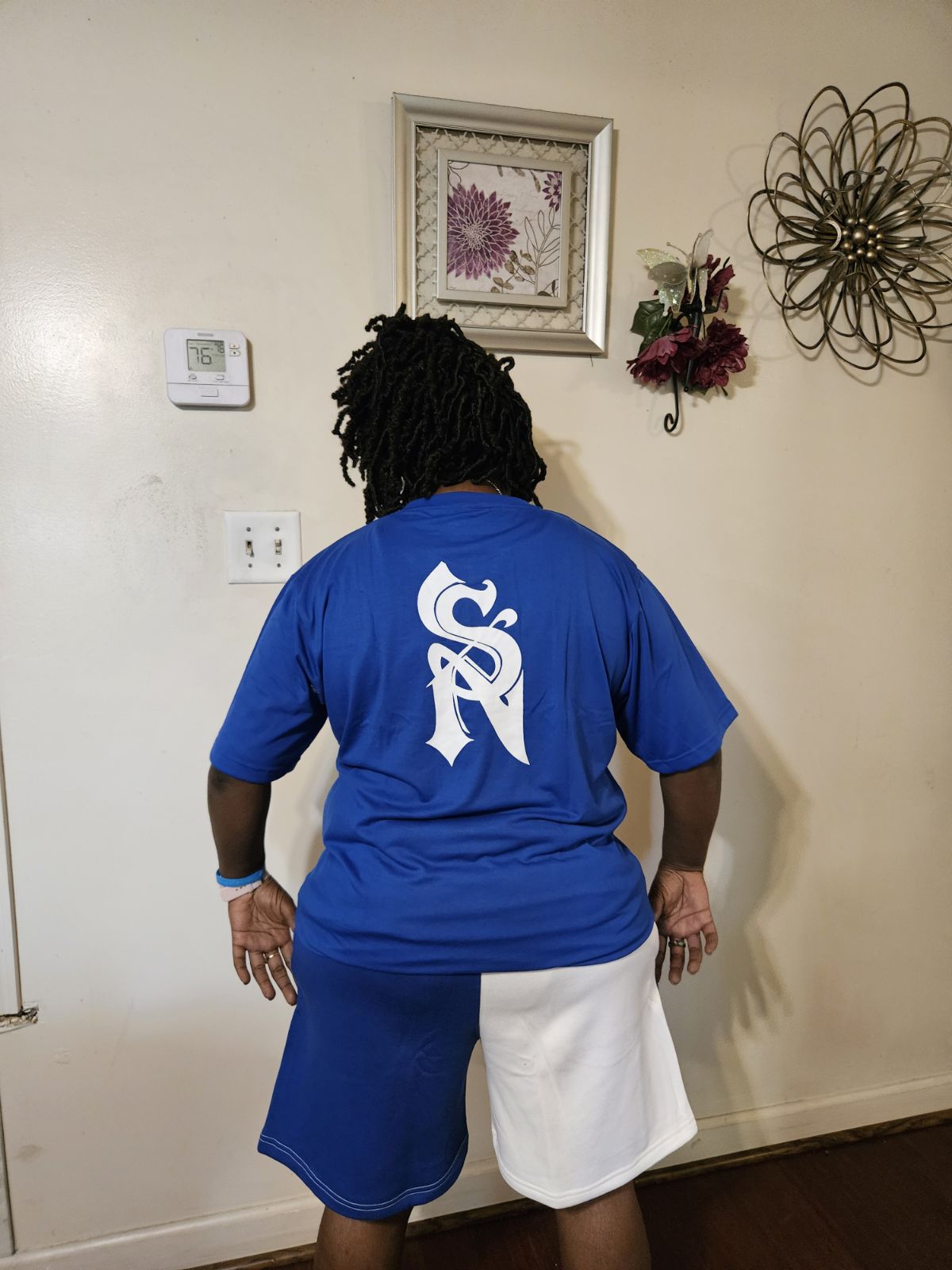 Stack Nation Blue & White Local Shorts & Tees Set