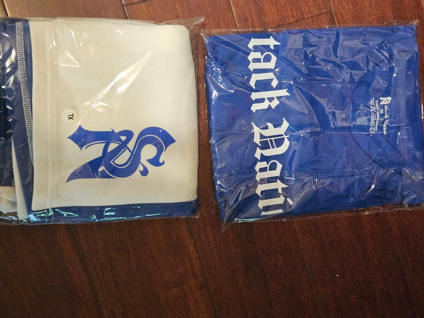 Stack Nation Blue & White Shorts & Tees Set