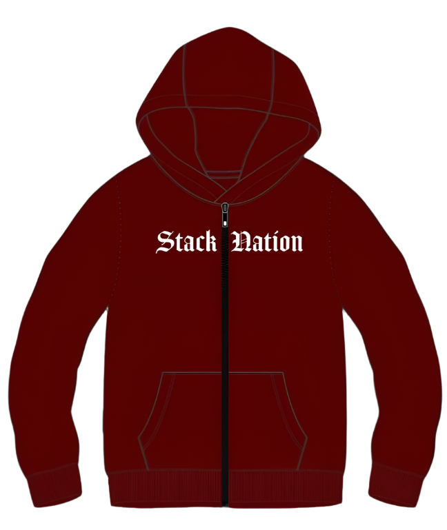 STACK NATION LLC Local Exclusive Zipper Hoodies